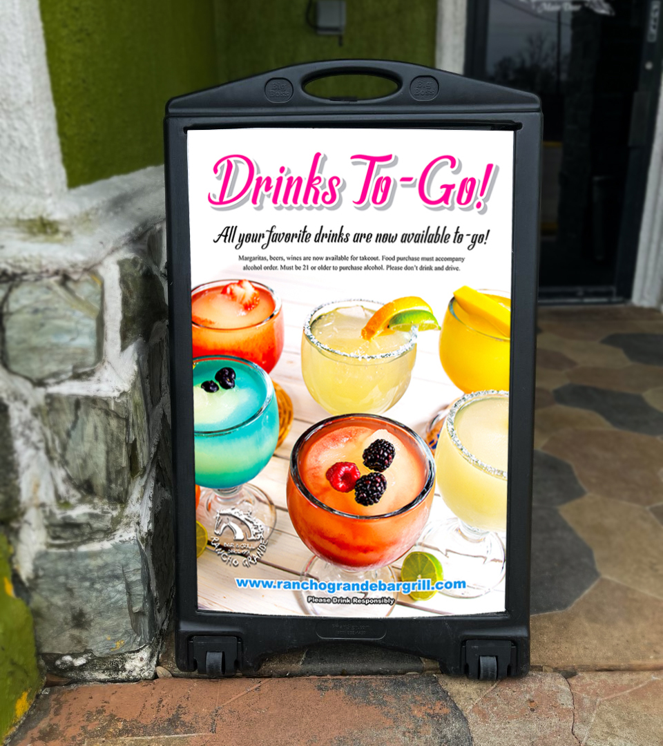 2&apos;x3&apos; Side Walk Insert Sign