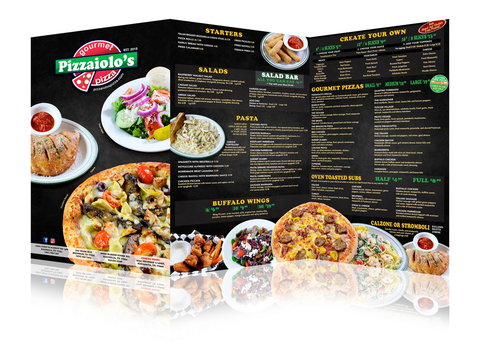 Pizza Menu