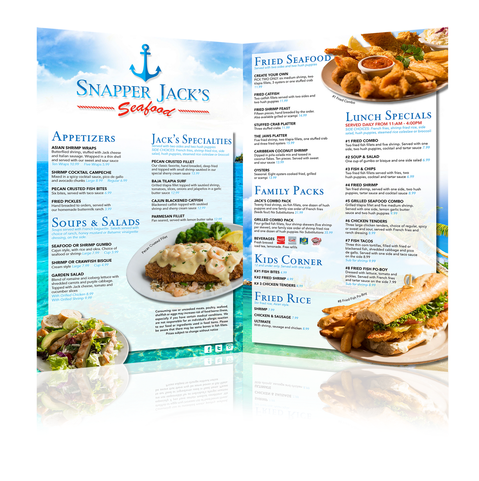 Seafood Menu
