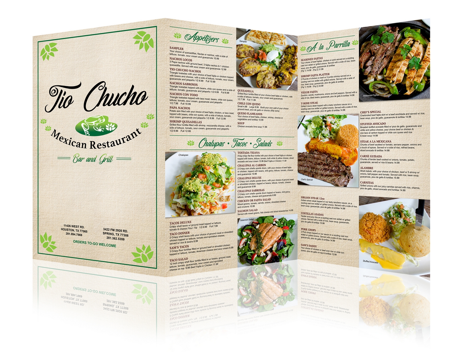 Menu Houston Area